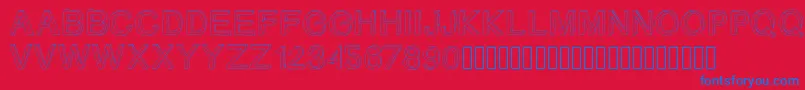 Gizemssketchfree Font – Blue Fonts on Red Background