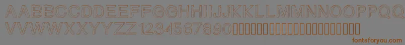 Gizemssketchfree Font – Brown Fonts on Gray Background