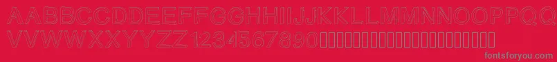 Gizemssketchfree Font – Gray Fonts on Red Background