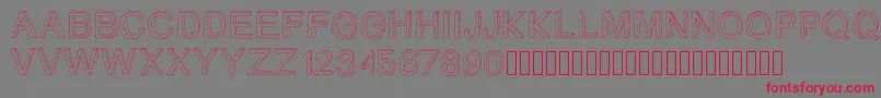 Gizemssketchfree Font – Red Fonts on Gray Background