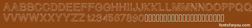 Gizemssketchfree Font – White Fonts on Brown Background