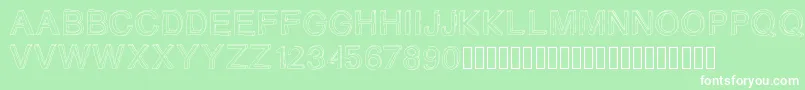 Gizemssketchfree Font – White Fonts on Green Background