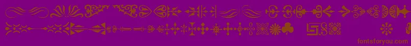 Orntm Font – Brown Fonts on Purple Background