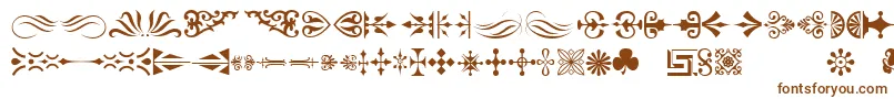 Orntm Font – Brown Fonts on White Background