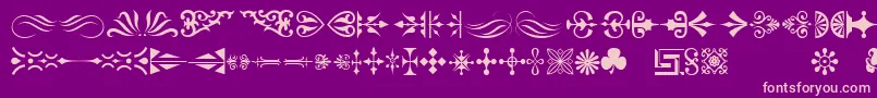 Orntm Font – Pink Fonts on Purple Background