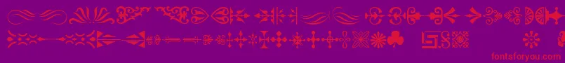 Orntm Font – Red Fonts on Purple Background