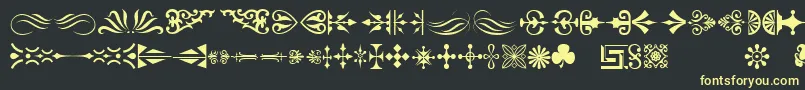Orntm Font – Yellow Fonts on Black Background