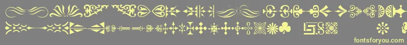 Orntm Font – Yellow Fonts on Gray Background