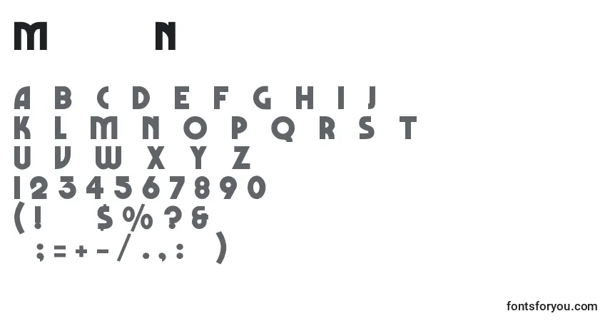 Schriftart MarboloNormal – Alphabet, Zahlen, spezielle Symbole