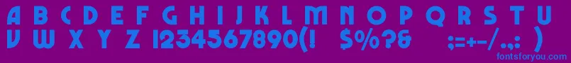MarboloNormalフォントについての詳細 フォントMarboloNormal – 紫色の背景に青い文字