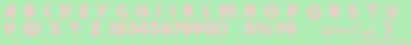 MarboloNormal Font – Pink Fonts on Green Background