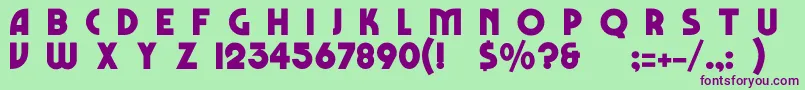 More about MarboloNormal Font MarboloNormal Font – Purple Fonts on Green Background