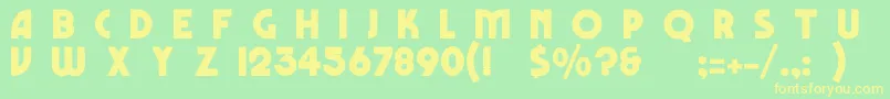 More about MarboloNormal Font MarboloNormal Font – Yellow Fonts on Green Background