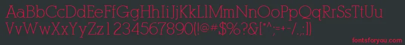 OptasiaSsi Font – Red Fonts on Black Background