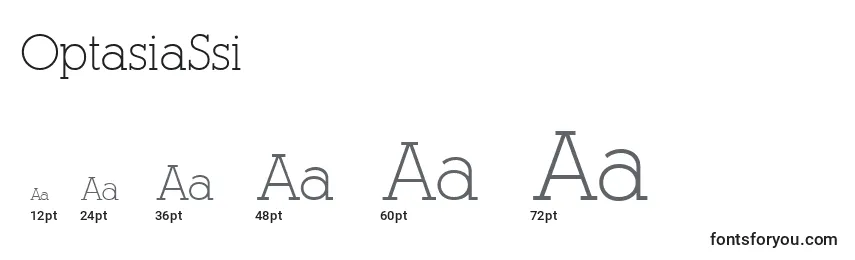 OptasiaSsi Font Sizes