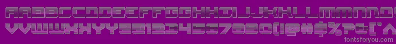 Шрифт Gearheadchrome – серые шрифты на фиолетовом фоне