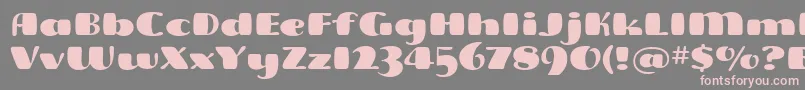 FreddoitcTt Font – Pink Fonts on Gray Background
