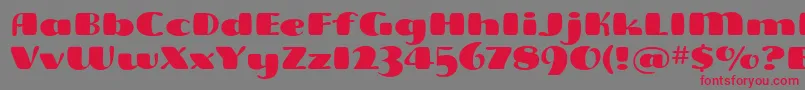 More about FreddoitcTt Font FreddoitcTt Font – Red Fonts on Gray Background