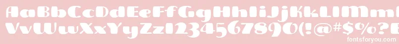 FreddoitcTt Font – White Fonts on Pink Background