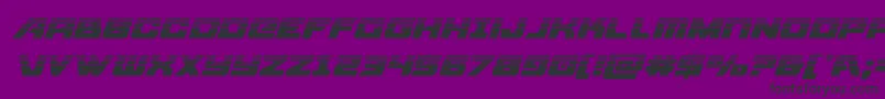 Aircruiserhalfital Font – Black Fonts on Purple Background