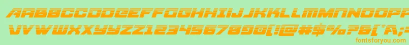 Aircruiserhalfital Font – Orange Fonts on Green Background