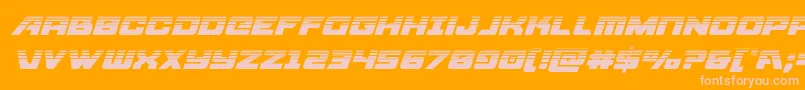 Aircruiserhalfital Font – Pink Fonts on Orange Background