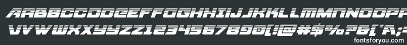 Шрифт Aircruiserhalfital – белые шрифты