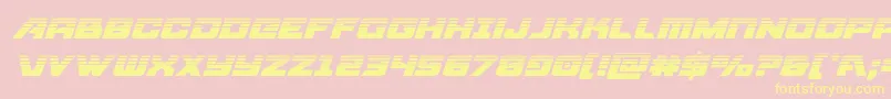 Aircruiserhalfital Font – Yellow Fonts on Pink Background