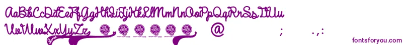 Police DhfBroffontScript – polices violettes