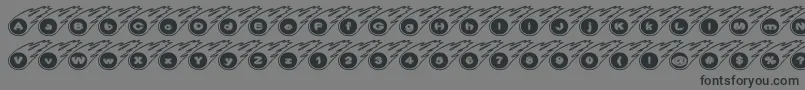 Meteor Font – Black Fonts on Gray Background