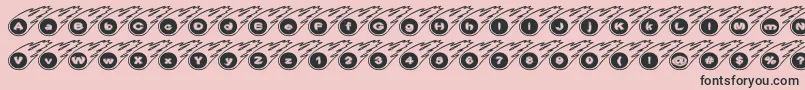 More about Meteor Font Meteor Font – Black Fonts on Pink Background
