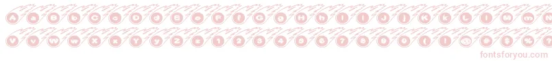 Meteor Font – Pink Fonts on White Background