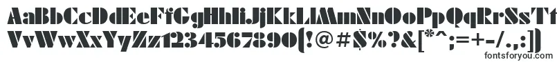 Шрифт Futuraeugenia – большие шрифты