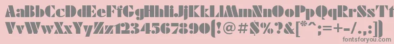 Futuraeugenia Font – Gray Fonts on Pink Background