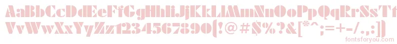 Futuraeugenia Font – Pink Fonts on White Background