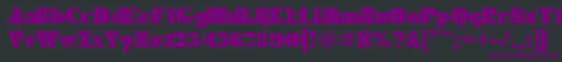 Futuraeugenia Font – Purple Fonts on Black Background