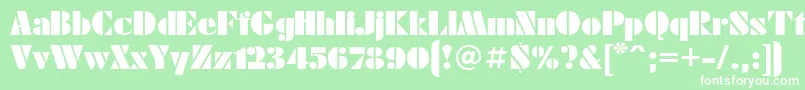 Futuraeugenia Font – White Fonts on Green Background