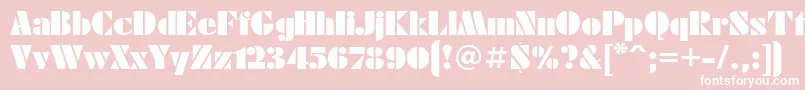 Futuraeugenia Font – White Fonts on Pink Background