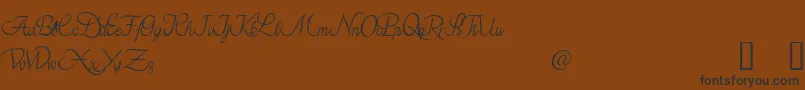 AzarielDemo Font – Black Fonts on Brown Background