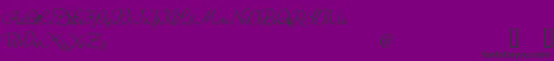 AzarielDemo Font – Black Fonts on Purple Background