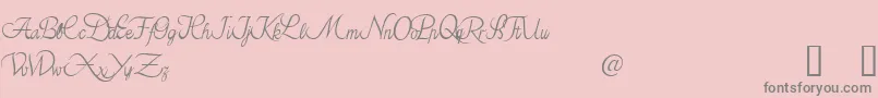 AzarielDemo Font – Gray Fonts on Pink Background