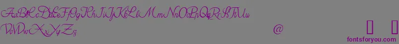 AzarielDemo Font – Purple Fonts on Gray Background