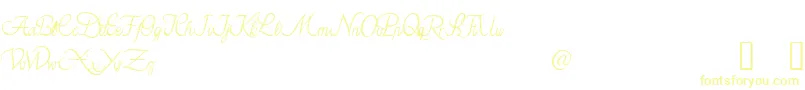 Шрифт AzarielDemo – жёлтые шрифты