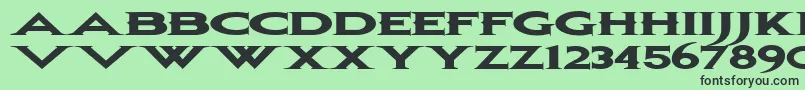 Bonjovi Font – Black Fonts on Green Background