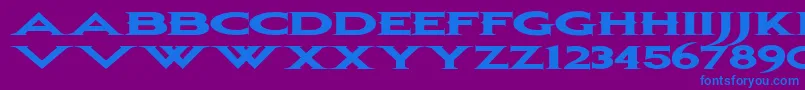Шрифт Bonjovi – синие шрифты на фиолетовом фоне
