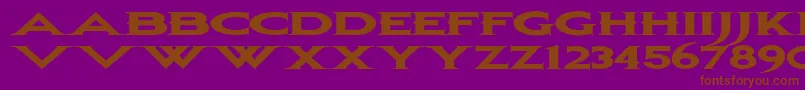 Шрифт Bonjovi – коричневые шрифты на фиолетовом фоне