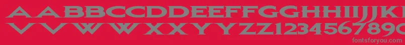 Bonjovi Font – Gray Fonts on Red Background