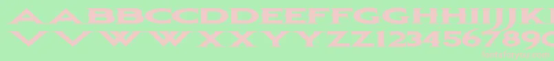 Bonjovi Font – Pink Fonts on Green Background