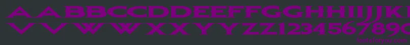 Шрифт Bonjovi – фиолетовые шрифты на чёрном фоне