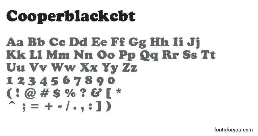 Cooperblackcbtフォント–アルファベット、数字、特殊文字